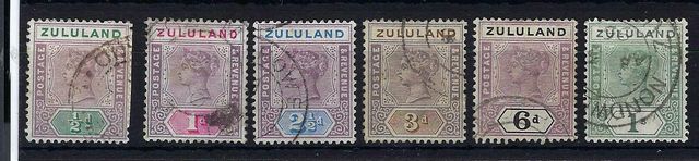 Image of South African States ~ Zululand SG 20/5 FU British Commonwealth Stamp
